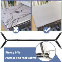 2 PCS Fijadores De Sábanas Elásticos Ajustables Para Colchones Y Sofás Clips De Adaptación Plana Para Cama Material De Poliéster 100% - details 16