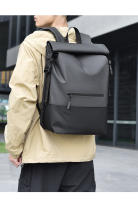 Mochila moderna para hombre, bolso de viaje informal de alta gama, mochila enrollable plegable, bolso de ocio al aire libre - details 14
