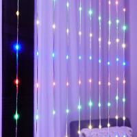 Cadena De Luces LED Para Cortinas RGBIC Con Enchufe USB Y Control Remoto Bluetooth APP Iluminación Para Decoración De Habitaciones IP65 Impermeable - details 10