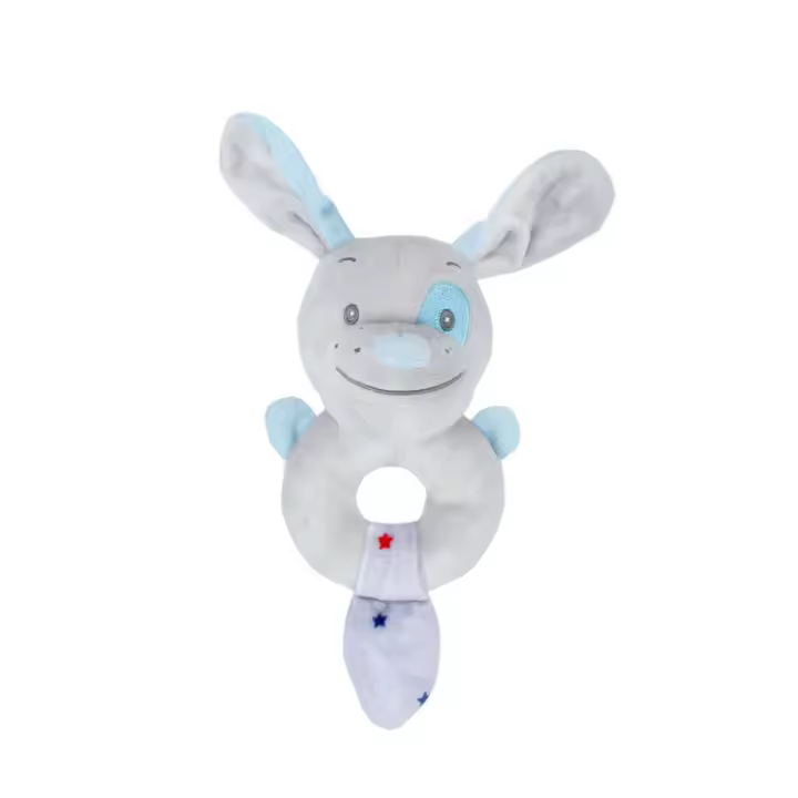 Juguete de campana de mano con forma de animal de dibujos animados, anillo de mano con forma de conejo, elefante y koala, palo de mano con sonido de llamada BB, anillo de mano - 1