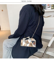 Bolso De Mano Para Mujer 2021 Mini Geométrico De Fiesta Noche Bolso De Hombro Cruzado Dorado Estilo Vintage Bolsos De Mujer - details 3