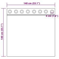 Cortinas Blackout con Ojales 2 pcs de Terciopelo Gris Claro - details 6