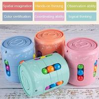 Cube Mágico giratorio de descompresión, Cubo Mágico, Cubo Mágico de Cuentos, Juguete de escretorio, Cubo Mágico giratorio, juguetes Educativos para aliviar el estrés (Azul) - details 4