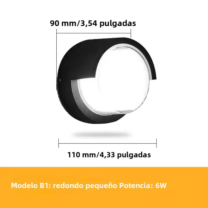 Lámpara De Pared LED Impermeable IP66 6W 12W Con Sensor De Movimiento Radar Para Interior Y Exterior Iluminación Decorativa Para Pasillo Farol De Puerta - 1