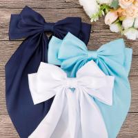 3Pcs Clip Para El Cabello Elegante De Lazo Grande En Satén Para Mujer Accesorios De Cabello Simples Y Solos Barretas De Moda - details 8