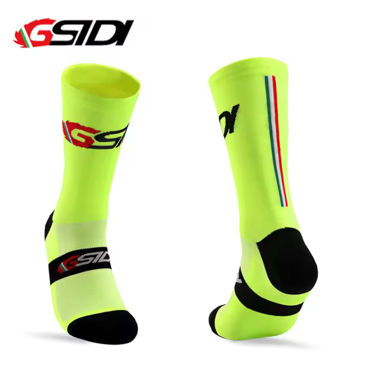GSIDI Calcetines De Ciclismo Profesionales Para Hombres Y Mujeres Calcetines De Compresión Para Bicicleta De Carretera MTB Deportivos Al Aire Libre Talla Unisex Color Negro Azul Rojo - 1