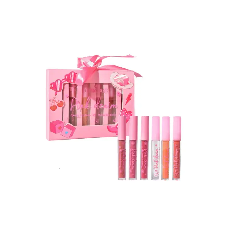 Juego de brillos labiales Kevin&Coco Cowgirl Chic, Set de pintalabios 6 en 1 - 1