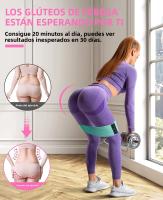 Banda Elástica De Resistencia Para Glúteos Y Piernas En Tela Para Ejercicios De Squat Y Estiramiento En Yoga Y Gimnasio Equipamiento De Fitness Para Coreografía Y Uso General - details 19