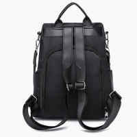 Mochila De Mujer Casual Sencilla De Color Sólido Bolso Escolar De Moda Gran Capacidad Adecuado Para Viajes Mochila De Hombro Para Dama Negro Caqui - details 18