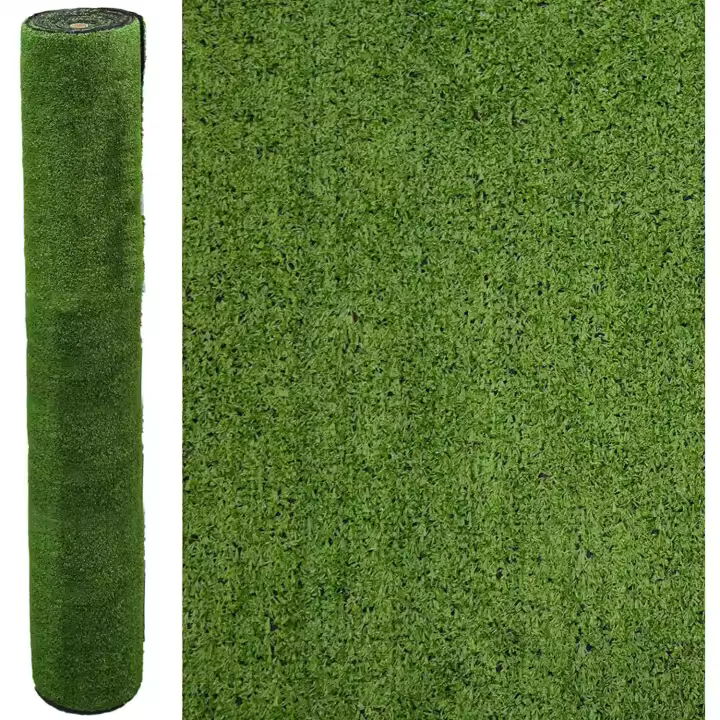 Rollito de Césped Artificial Barato exterior jardín terraza - 10mm [Largo de 5mts - Ancho200 cm] - 1