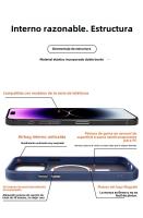 Funda De Carga Inalámbrica Magnética Magsafe Para iPhone 15 14 plus 13 12 11 pro Max Matte Antichoque Bumper Armadura Cubierta Rígida - details 4