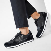 Emporio Armani Zapatillas Hombre Negro Blanco X4X537 XM678 N639 - details 2