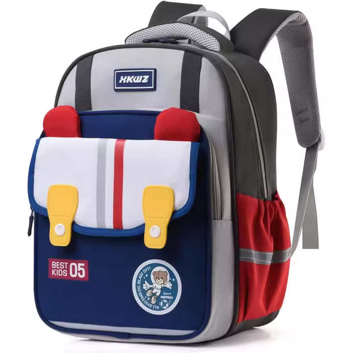 Mochipa para niños para la Escuela, Mochipa para niños para estudiantes de Primary, Mochila Escolar Ligera para niños y niñas (mochila gris) - 1