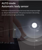 Lámpara Nocturna LED Con Sensor De Movimiento Recargable RGB Para Cocina Armario Escalera Luz De Fondo Sin Cable Luz De Gabinete - details 16