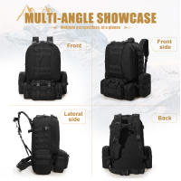 Mochila Táctica De 50L Para Hombres Mochila De Supervivencia Al Aire Libre Con Sistema Molle Bolsa Removible De Caza Mochila De Asalto 3P EDC - details 2
