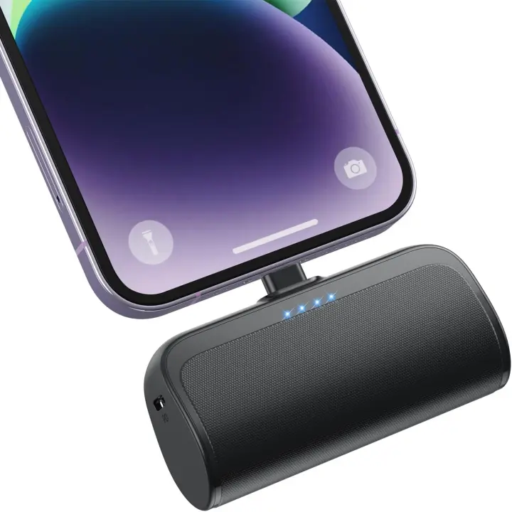 Mini cargador portátil para iPhone, cargador de teléfono portátil de 5000mAh, batería de carga rápida PD ultracompacta Compatible - 1