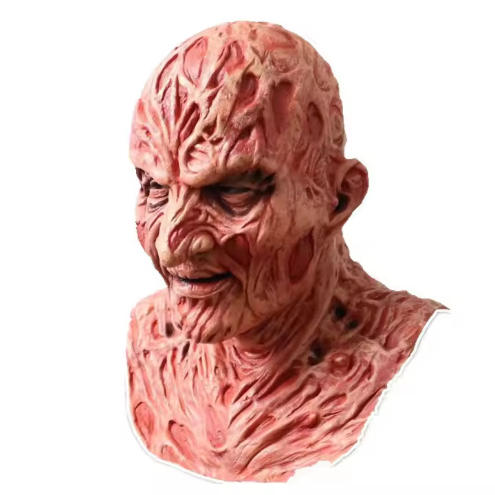 Máscara de látex, accesorios para disfraces de Halloween para Fiestas de Adultos, Máscara de terror - 1