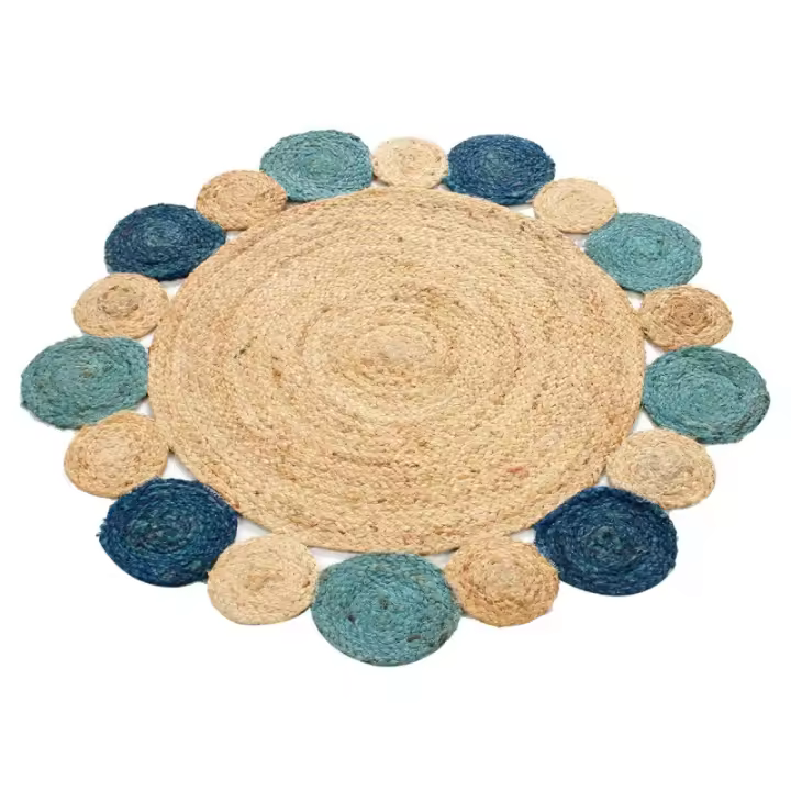 ORIGEN Home Decor - Alfombra redonda  Textil Hogar | Alfombras Marrón - 1x90x90 cm 29302 - 1