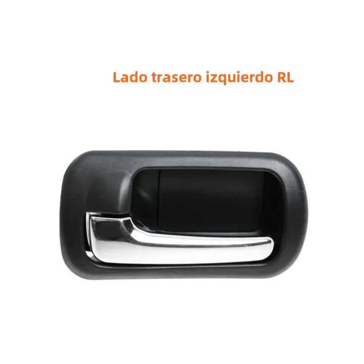 Manija De Puerta Interior Del Coche Negra Cromada Izquierda Y Derecha Para Honda Civic Sedán 2001-2005 Accesorios De Coche - 1