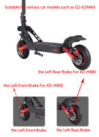 Freno De Disco Hidráulico XOD Para Patinetes Eléctricos Y Bicicletas Eléctricas Compatible Con KuKirin G2 G2MAX G3PRO G4 G5 Material De Aleación De Aluminio - details 1