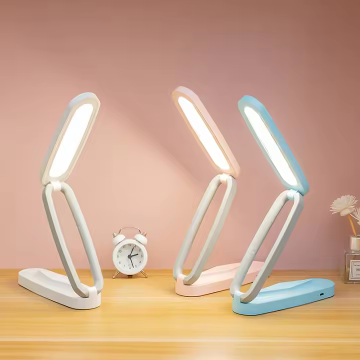 Lámpara De Mesa LED Plegable Con Protección Ocular 3 Niveles De Iluminación Luz Nocturna Para Lectura Y Dormitorio Recargable - 1