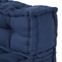 Pouffe modular vidaXL índigo 70x70x54 tela - details 5