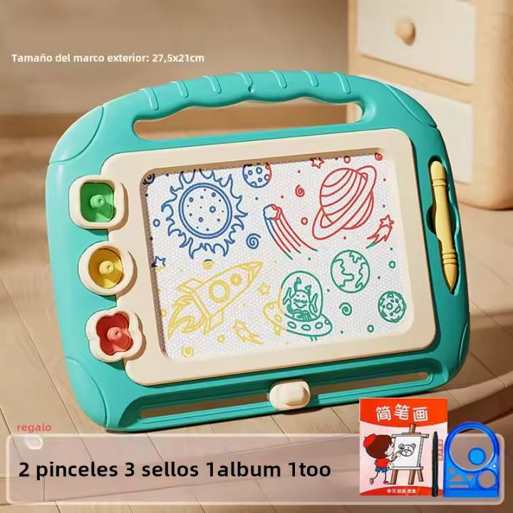Tablero De Dibujo Magnético Para Niños Juguete De Escritura Y Puzle De Dibujos Animados Tablero De Graffiti Montessori Para Niñas Y Niños Aged 3-12 - 1