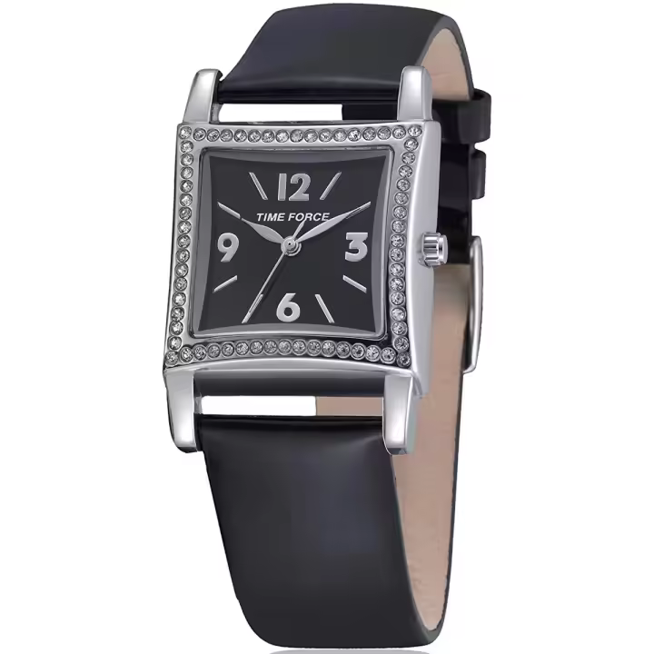 Time Force Tf4002l01  Reloj Para Para Mujer Color Negro - 1