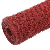 vidaXL Alambrada de gallinero acero galvanizado 25x1,2m Color Verde,  Gris,  Rojo y mas Perfecta para plantas y animales, múltiples usos malla para ventilación, seguridad, ventana, jardín - details 2