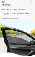 2pcs Cortina Plegable Para Ventana Lateral De Coche Protección UV Privacidad Y Protección Contra Mosquitos Telas De Malla De Poliéster 100% - details 7