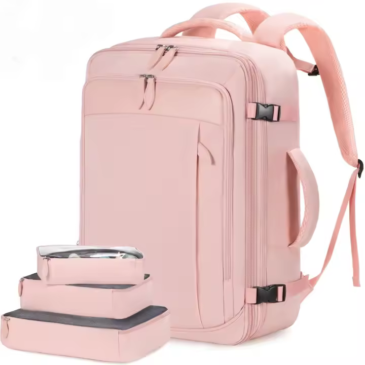 45L Mochela de viaje grande para hombre y Mujer, Maleta Grande expandible, Agua Resistant, mochila Viaje avion Cabin, mochila Mujer - 1