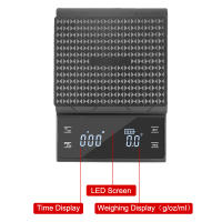 Báscula De Cocina Digital Recargable Tipo-C Precisión Alta Pantalla LED 3KG/0.1g Con Timer Automático Para Café Y Cocina - details 6