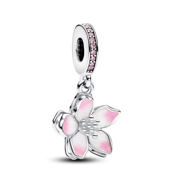 Pandora Charm Colgante en plata de ley Flor Cerezo  790667C01 , para Mujer - 1