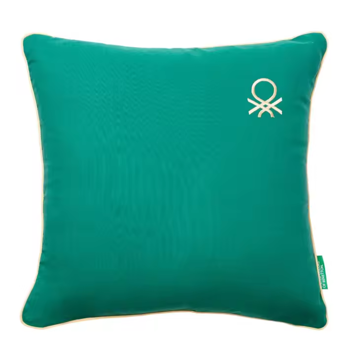 COJÍN 45X45CM 300GR 100% ALGODÓN AZUL RAINBOW BENETTON - 1