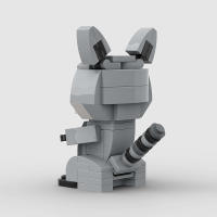 Bloques De Construcción Pequeños Y Creativos En Forma De Zorro MOC Anime Educativo Modelo Araiguma Juguete Para Niños Regalo De Navidad - details 6