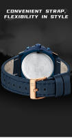 Reloj De Pulsera Para Hombre NAVIFORCE De Cuero Auténtico Resistente Al Agua Con Cronógrafo Y Luminiscencia Reloj De Cuarzo De Lujo Casual - details 12