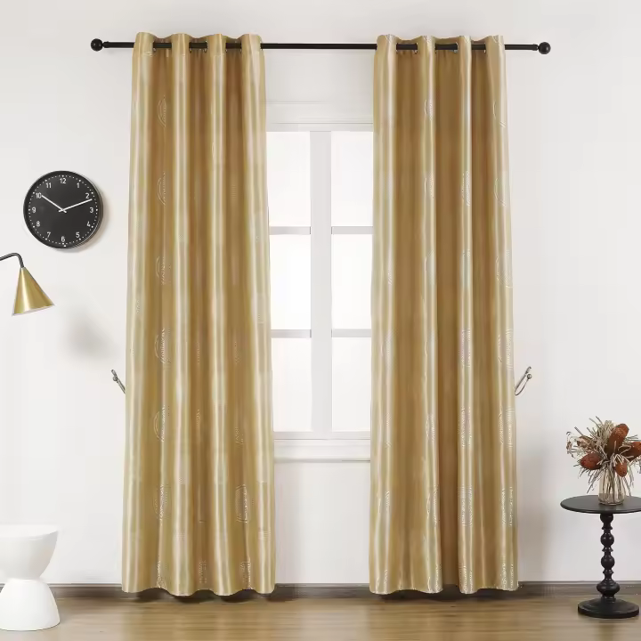 Shoppe house - Cortina para Salón Dormitorio de 140x260cm, Cortina Estampada con diseño de Círculos - 1