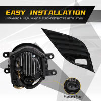 Luces De Foga LED Para Toyota Camry XSE SE 2018-2020 Con Interruptor De Cable 12V Luz Diurna DRL Super Brillantes Negro ABS+LED - details 6