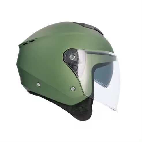 Casco Jet Shiro Ibiza verde mate - 1