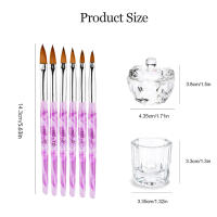 10PCS Láminas De Cristal Para Uñas Con Cuchara Y Tapa Para Mezclar Líquidos Y Polvos De Uñas Acrílicas DIY Herramienta De Arte De Uñas - details 1