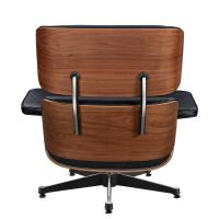 TY323 XL Classic Recliner Light Walnut Armchair Black Cowhide Black Big Head Foot Swivel Deck Chair Furniture Lunch Break Cha Ergonomic Design Office Lunch Break Chair Living Room Comfort Lounge Chair Genuine Top Layer Cowhide Aluminum Alloy Big Head Feet - details 7