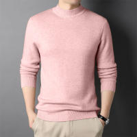 Suéter De Punto Para Hombre De Otoño En Color Sólido Estilo Callejero Transpirable Ajustado Mock Turtleneck Basic Termo - details 8