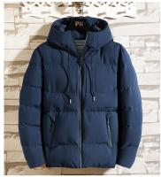 MOV Chaqueta De Algodón Grueso Para Hombre Con Capucha Estilo Casual Impermeable Y Cálida Para Otoño E Invierno Tallas Grandes Sólido - details 7