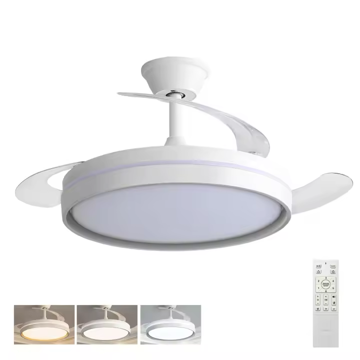 Ventilador de Techo LED Silencioso: Motor Reversible, 6 Velocidades, Control Remoto | Miravia Premium - 1