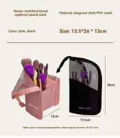 Bolso De Viaje Para Maquillaje Gran Capacidad Portátil De Moda Sencilla Almacenamiento De Cepillos De Maquillaje Y Lápiz De Cejas - details 1