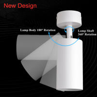 GU10 Lámpara De Pared Y Techo LED Rotable 360 Grados Luz De Ambiente Interior Para Foyer Sala De Estar Pasillo 110V 220V Decorativa - details 1
