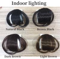 Extensiones De Franja Sintética Negra Natural Clip En Para Mujeres Con Temporadas Pieza Única Para Uso Diario - details 6