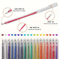 Bolígrafo De Gel Brillante Y Fluorescente Para Estudiantes Y Oficina Bolígrafo Práctico Con Polvo De Lámpara De Quicksand - details 2