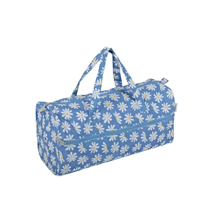 SEW EASY - MR4698/649 Bolsa para labores de punto, ovillos y agujas realizado en un original y colorido estampado de margaritas con unas dimensiones de 45x18x18cm - 1