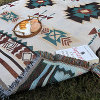 Carpet Bohemio Para Picnic Alfombra De Playa Portátil Para Camping Y Uso Doméstico Tapete De Sofá Tejido Poliéster 100% - details 1
